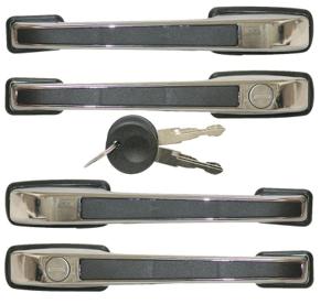 DOOR HANDLE - FULL SET (CHROME)